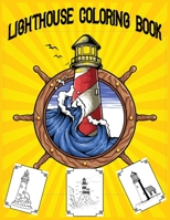 Lighthouse Coloring Book : 30 Lighthouse Designs in a Variety of Styles from Around the World, Scenic Views, Beach Scenes and More ... 171112401X Book Cover