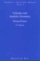 Calculus : Student's Solutions Manual 0201531798 Book Cover
