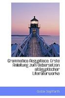 Grammatica Aegyptiaca: Erste Anleitung zum Uebersetzen altägyptischer Literaturwerke 1017901341 Book Cover