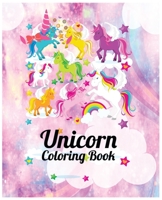 Unicorn coloring book: Journal and Notebook for Girls - Composition Size 120 Pages of (7.5"x9.75") With Lined, Perfect for Journal and Notes. 169479234X Book Cover