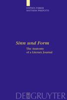 "Sinn Und Form": The Anatomy of a Literary Journal 3110217856 Book Cover