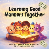 Learning Good Manners Together.: 10 Short Stories That Help Kids Learn Kindness, Respect & Table Manners With Lessons, Reflections, Challenges and Bonus Games for Kids Ages 3–8 B0GGGZ3HX3 Book Cover