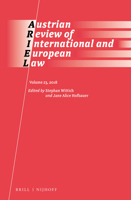 Austrian Review of International Law (2018) 900444663X Book Cover