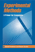 Experimental Methods: A Primer for Economists 0521456827 Book Cover