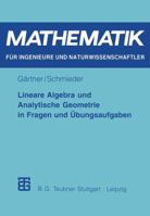 Lineare Algebra Und Analytische Geometrie in Fragen Und Ubungsaufgaben 3519002205 Book Cover