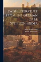 Jewish Literature From The German Of M. Steinschneider 1022291149 Book Cover
