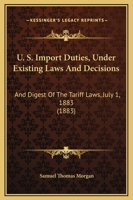 U.S. import duties: under existing laws and decisions, and digest of the tariff laws. July 1, 1883 1146336284 Book Cover