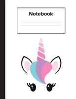 Notebook: Unicorn Pink Horn, Dot Grid, Notebook Home Office School Student Teacher Homeschool, 7.4 x 9.7 in, 200 pages for kids, school, home, students, teachers 1724292145 Book Cover