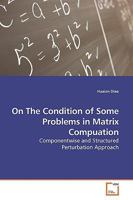 On The Condition of Some Problems in Matrix Compuation 3639111095 Book Cover