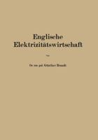 Englische Elektrizitatswirtschaft 3642513093 Book Cover