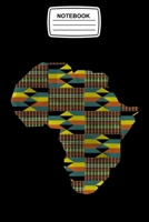 Notebook: Ghana Africa Map Kente Pattern Journal Notebook Blank Lined Ruled 6x9 120 Pages 1661691072 Book Cover