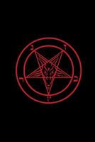 Satanic Pentagram: Blood Red - Satanic Journal | College Ruled Lined Pages (Journal, Notebook, Diary, Composition Book) (Volume 3) 1720687757 Book Cover