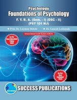 Foundations of Psychology(F.Y.B.A, Sem.-I) SPPU-Text(English) 8197236860 Book Cover