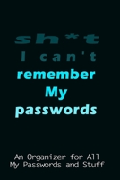 sh*t i can't remember my passwords: An Organizer for All My Passwords and Stuff 1654594326 Book Cover