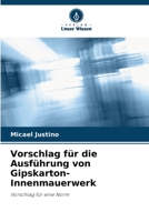 Vorschlag für die Ausführung von Gipskarton-Innenmauerwerk (German Edition) 6208218071 Book Cover