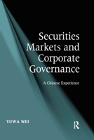 Securities Markets and Corporate Governance: A Chinese Experience 0367602997 Book Cover