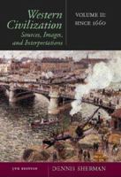 Western Civilization: Sources, Images, and Interpretations : To 1700 0072336196 Book Cover
