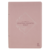 Nlt, the Spiritual Growth Bible Faux Leather, Dusty Mauve 063800411X Book Cover