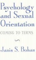 Psychology and Sexual Orientation: Coming to Terms 0415915147 Book Cover