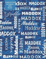 Maddox Composition Notebook Wide Ruled 1797884883 Book Cover