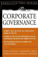 Corporate Governance: The McGraw-Hill Executive MBA Series 0071429999 Book Cover