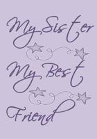My Sister My Best Friend: Purple cover with cute drawings and sayings. 50 pages to read and write down your memories 1790664497 Book Cover