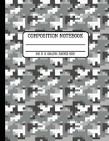 Composition Notebook Graph Paper 5x5: Grey Camo Back to School Quad Writing Book for Students Students and Teachers Measuring 8.5 x 11 inches 1081792272 Book Cover