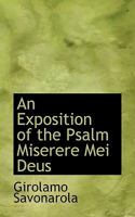 An Exposition of the Psalm Miserere Mei Deus 1117347311 Book Cover
