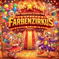 Die Verrückten Clowns vom Farbenzirkus: Lustiges Clown-Malbuch für Kinder mit über 83 Zirkusmotiven. Jede Figur gibt es als Farbbild und passende Ausmalversion (German Edition) 3695158905 Book Cover