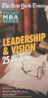 The New York Times Pocket MBA Series:  Leadership & Vision (The New York Times Pocket Mba Series) 0867307803 Book Cover