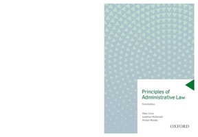 Principles Of Administrative Law: Legal Regulation Of Governance 019030524X Book Cover