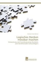 Logisches Denken Messbar Machen 3838136640 Book Cover