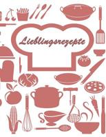 Lieblingsrezepte: Rezeptbuch zum Selberschreiben I Ca. DIN A4 I Platz für 59 Rezepte I Softcover I Lachsfarben 1731325584 Book Cover