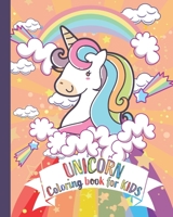 Unicorn coloring book for kids: kids Coloring Book with Beautiful and funny Unicorn Designs. A good activity book for kids, children and girls ages 4- B08F6JZ944 Book Cover