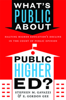What's Public about Public Higher Ed?: Halting Higher Education's Decline in the Court of Public Opinion 1421442523 Book Cover