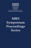 Solid-State Chemistry of Inorganic Materials: Symposium Held November 30-December 4, 1998, Boston, Massachusetts, U.S.A (Materials Research Society Symposia Proceedings, V. 547.) 155899453X Book Cover