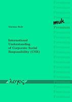 International Understanding of Corporate Social Responsibility (Csr) 3832515127 Book Cover