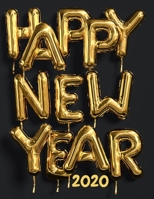 Happy New Year 2020: Christmas and New Year gift in blank page journal , notebook for best friends , lover , family , buddy , beloved person , 100 ... 8.5X11 inches in Big Santa Claus theme , 1678751693 Book Cover