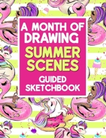 A Month Of Drawing Summer Scenes - Guided Sketchbooks: Prompts Tell You What To Draw B08R1RHG38 Book Cover