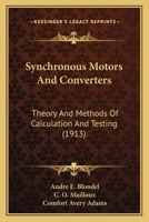 Synchronous Motors and Converters: Theory and Methods of Calculation and Testing 1015868169 Book Cover