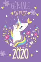 g�niale depuis 1990 avec une belle licorne: Carnet de notes lign� ou un Journal pour les filles, remplir de 110 pages (15 x 23 cm), (couverture souple finition matte, bullet journal, planner, planning 1661355668 Book Cover