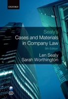 Cases and Materials in Company Law 0199298424 Book Cover