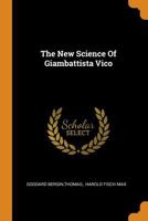THE NEW SCIENCE OF GIAMBATTISTA VICO 0353294438 Book Cover