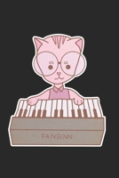 Piano Music Cat Notebook: Graph Paper Journal 6x9 - 120 Pages 1712825437 Book Cover
