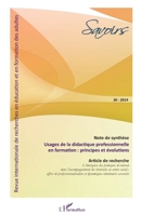 Usages de la didactique professionnelle en formation : principes et évolutions (Savoirs) (French Edition) 234305505X Book Cover