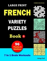Large Print French Variety Puzzle Book 1 B0CQJBYYDW Book Cover