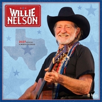 Willie Nelson Official 2027 12 X 24 Inch (Hanging) Monthly Square Wall Calendar Plastic-Free B0GH997YGM Book Cover