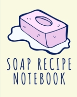 Soap Recipe Notebook: Soaper's Notebook | Goat Milk Soap | Saponification | Glycerin | Lyes and Liquid | Soap Molds | DIY Soap Maker | Cold Process | Handcrafted 167860514X Book Cover