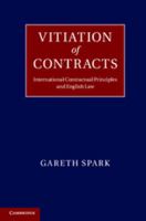 Vitiation of Contracts: International Contractual Principles and English Law 1107031788 Book Cover