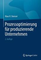 Prozessoptimierung F�r Produzierende Unternehmen 3658253673 Book Cover